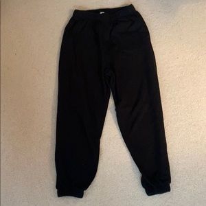 Black garage sweatpants